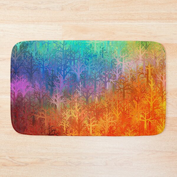 Item preview, Colorful trees rainbow forest designed and sold by Red Witch Art.