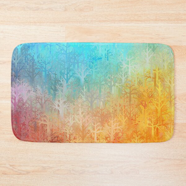 Item preview, Colorful trees rainbow forest designed and sold by Red Witch Art.