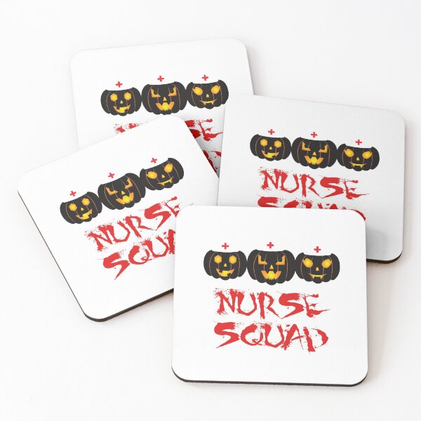 Item preview, Funny & Scary Pumpkin Nurse Squad  designed and sold by Breechcloth.