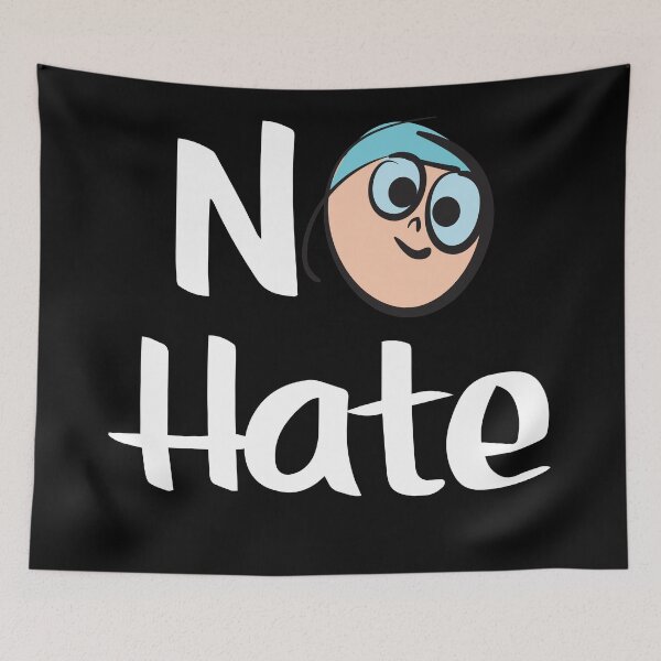 Item preview, No Hate Cute Kawaii Girl Kid Art Unity designed and sold by ProjectX23.