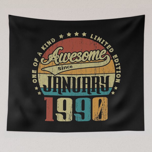 Item preview, Vintage Enero de 1990 Único en su tipo Impresionante Desde enero de 1990 Regalo de cumpleaños número 31 31 años designed and sold by Takatv.