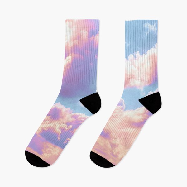 Item preview, Dreamy Cloudy Sky - Soft Aesthetic Pastel Pink Sunrise designed and sold by Neon Purple Noodle Bar.
