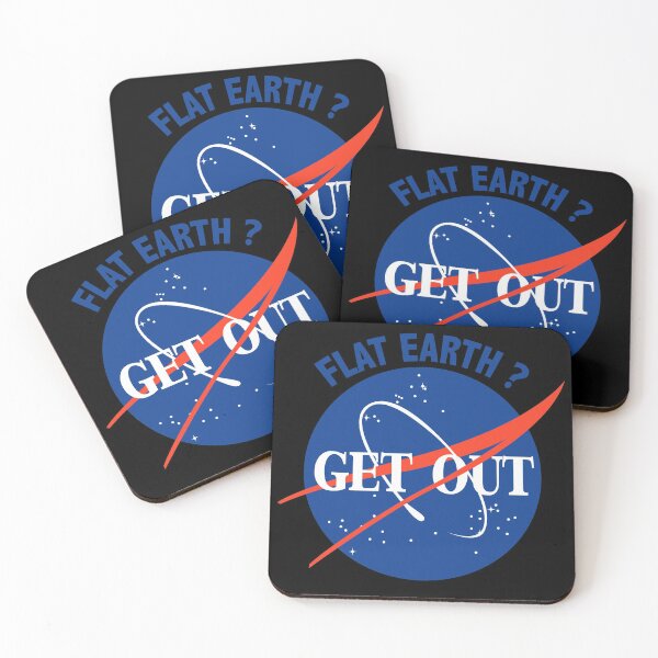 Item preview, Nasa. Flat Earth? Get Out. designed and sold by BlackMorelli.