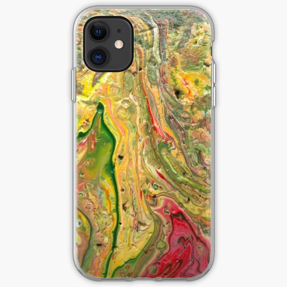 Abstract Painting-"Craters and Crevices"-Abstract Art iPhone Case & Cover
