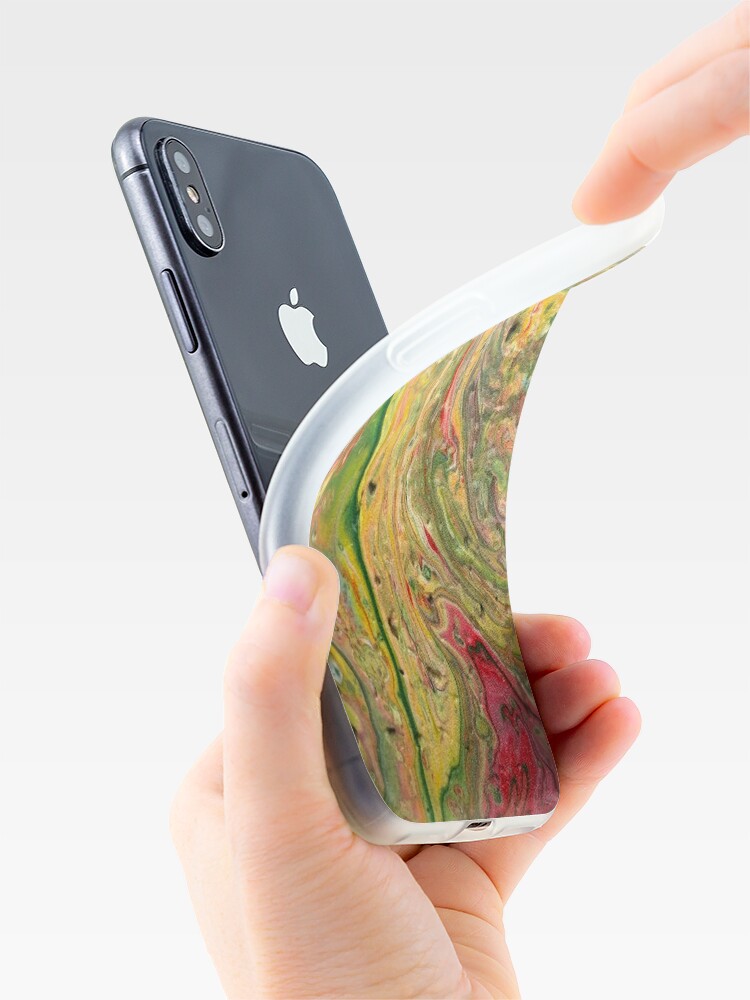 Alternate view of Abstract Painting-"Craters and Crevices"-Abstract Art iPhone Case & Cover