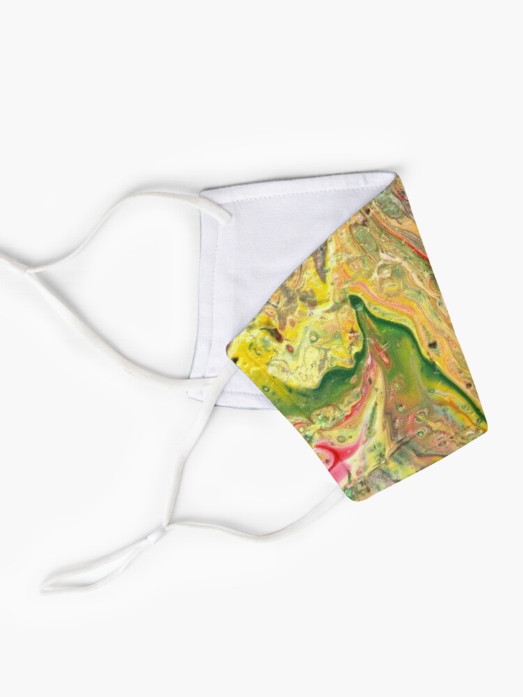 Alternate view of Abstract Painting-"Craters and Crevices"-Abstract Art Mask