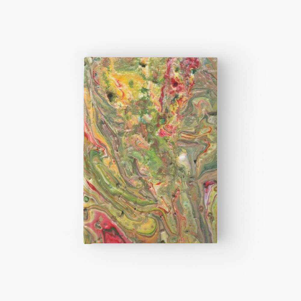 Abstract Painting-"Craters and Crevices"-Abstract Art Hardcover Journal