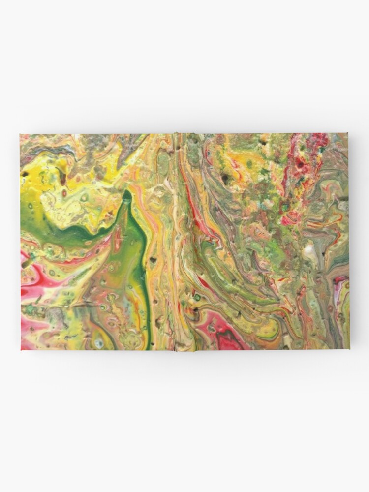Alternate view of Abstract Painting-"Craters and Crevices"-Abstract Art Hardcover Journal