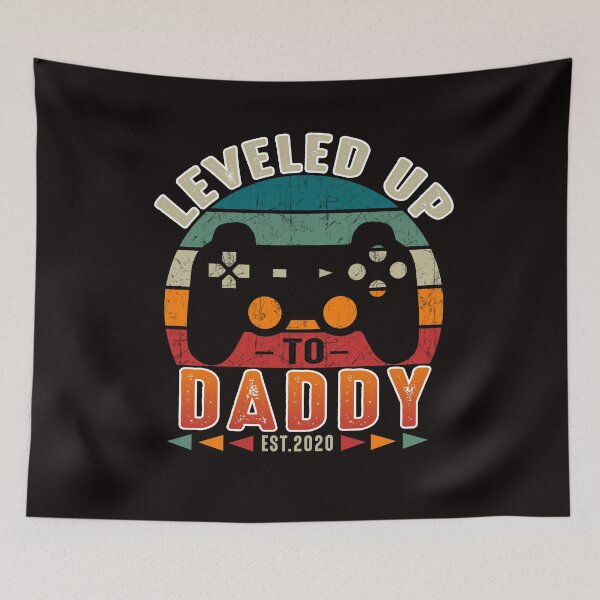 Item preview, Leveled Up To Dadday Est 2020 Vintage Gamer Fathers Day Gift designed and sold by RessieSmitham.