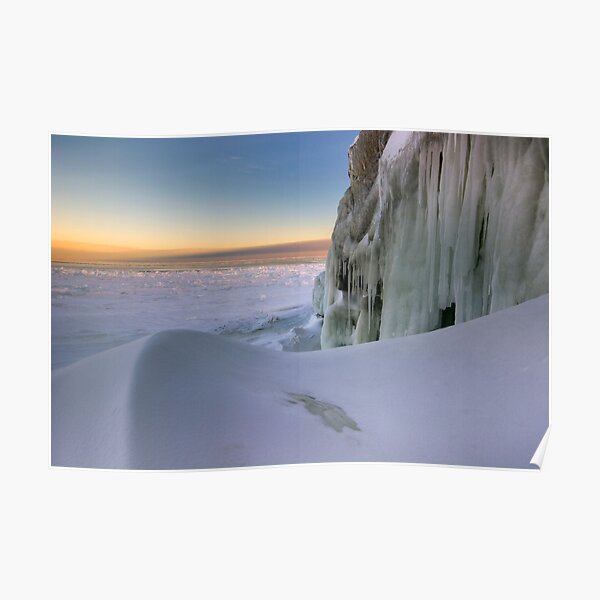 Sunset Drift - Lake Superior Poster