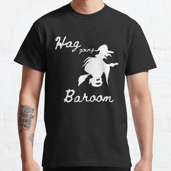 Item preview, Hag Going Baroom - Halloween Hag on Broomstick - Humour designed and sold by CheckOutOz.