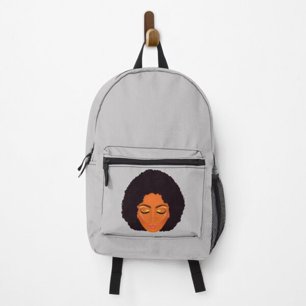 Artikelvorschau, Schickes Afro- und Gold-Make-up (weicher grauer Hintergrund) entworfen und verkauft von ArtByLM.