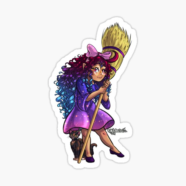 Kawaii Witch Girl Sticker