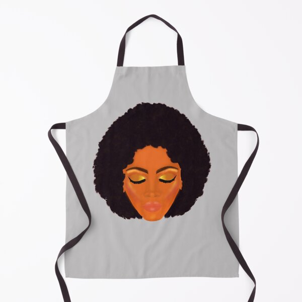 Artikelvorschau, Schickes Afro- und Gold-Make-up (weicher grauer Hintergrund) entworfen und verkauft von ArtByLM.