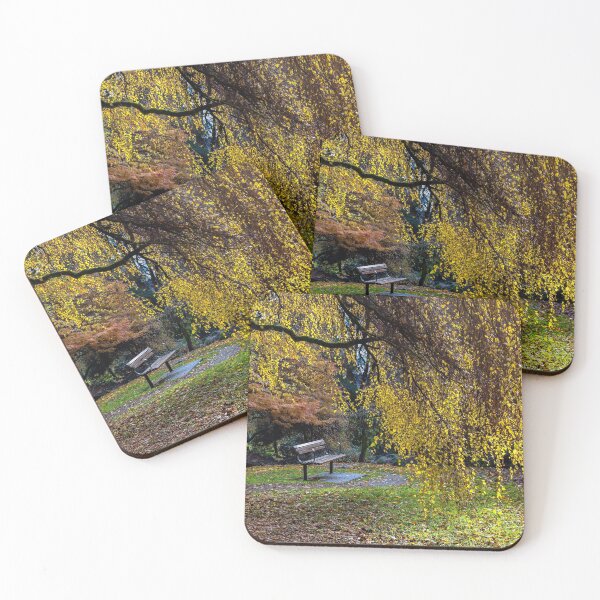 Item preview, Bench under yellow tree designed and sold by AlexLyubar.