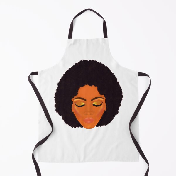 Artikelvorschau, Schickes Afro- und Gold-Make-up (weißer Hintergrund) entworfen und verkauft von ArtByLM.