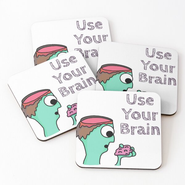 Item preview, Use Your Brain Zombie Halloween designed and sold by ArtOnBroomhill.