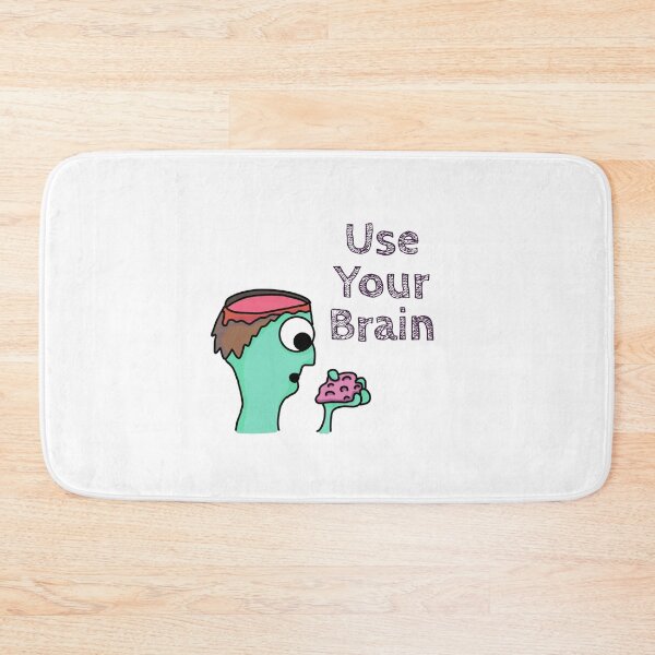 Item preview, Use Your Brain Zombie Halloween designed and sold by ArtOnBroomhill.