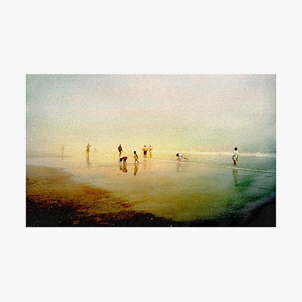 Ten People Enjoying The Beach Photographic Print