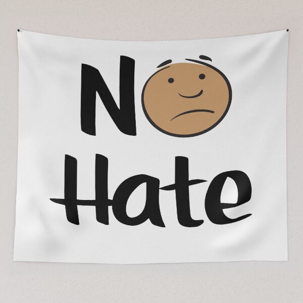 Item preview, No Hate Kid African American Cute Child With Frown designed and sold by ProjectX23.