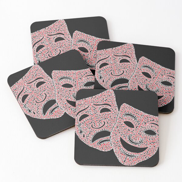 Item preview, Comedy and Tragedy Masks designed and sold by Maxwell Nightser.
