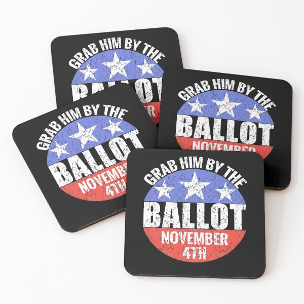 Aperçu de l'œuvre Attrapez-le par le bulletin de vote du 4 novembre 2020 Tshirt anti-Trump en détresse créée et vendue par KGN CREATIVITY.
