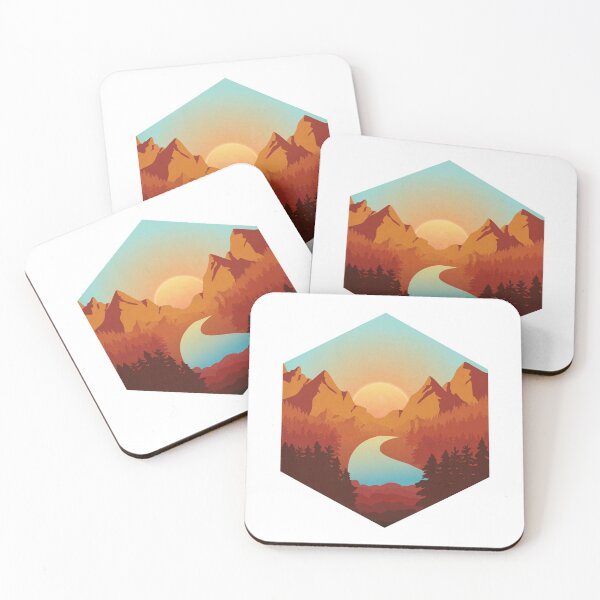 Item preview, Diamond Flat 2D Mountain Landscape designed and sold by AdventureTee.