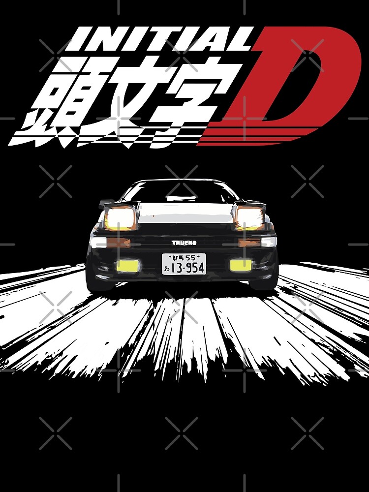 Initial D (AE86). I made this using the manga drawings : r/outrun