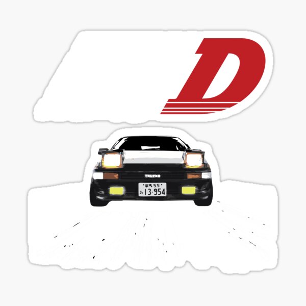 Initial D -  AE86 CHASE Sticker