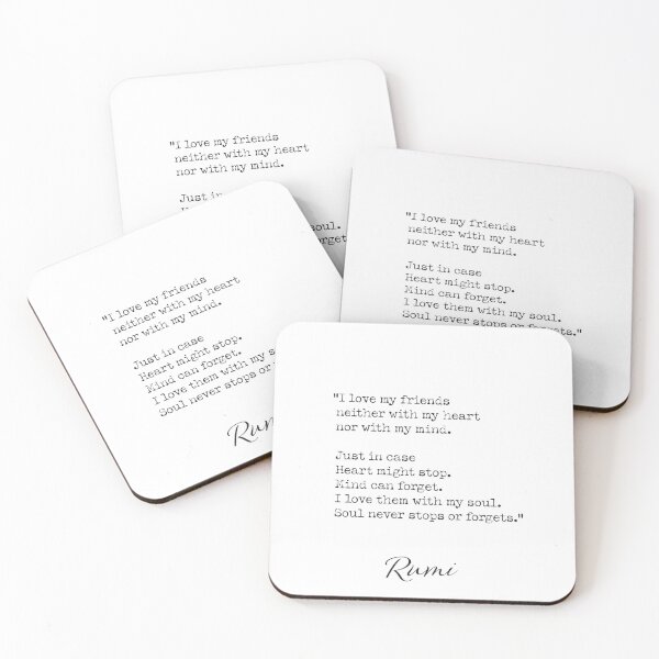Item preview, Rumi quote 92. About Friends. designed and sold by Ariana Mila -  Awesome quotes.