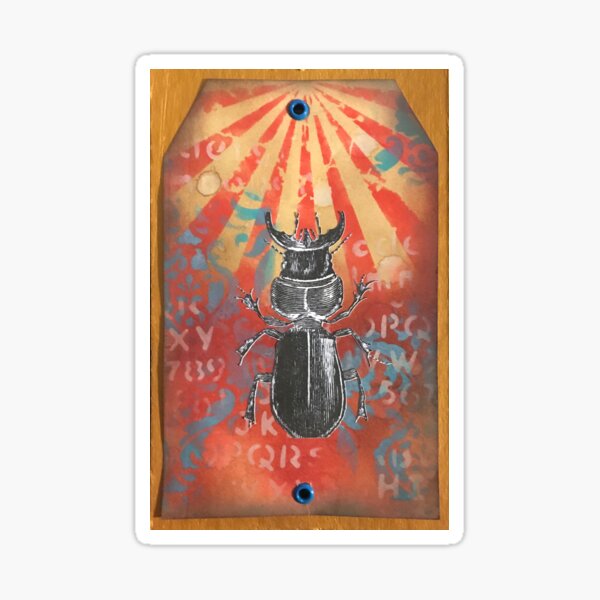 Beetle Circus Poster Sticker