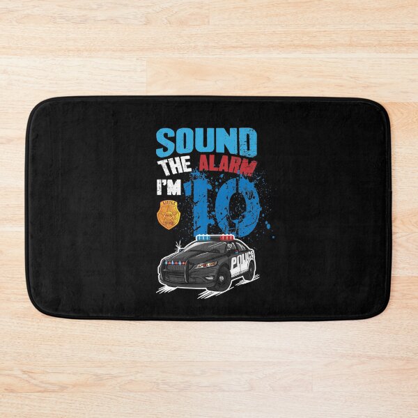Item preview, Kids Police Car 10th Birthday Boy - Sound The Alarm Im 10 designed and sold by Captain Mood.