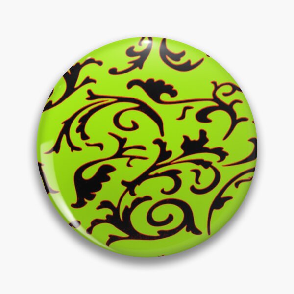 Item preview, ARABIATA 2 black green patterns Morocco Essaouira flowers leaves design arabesques volutes decor designed and sold by dragonemma.