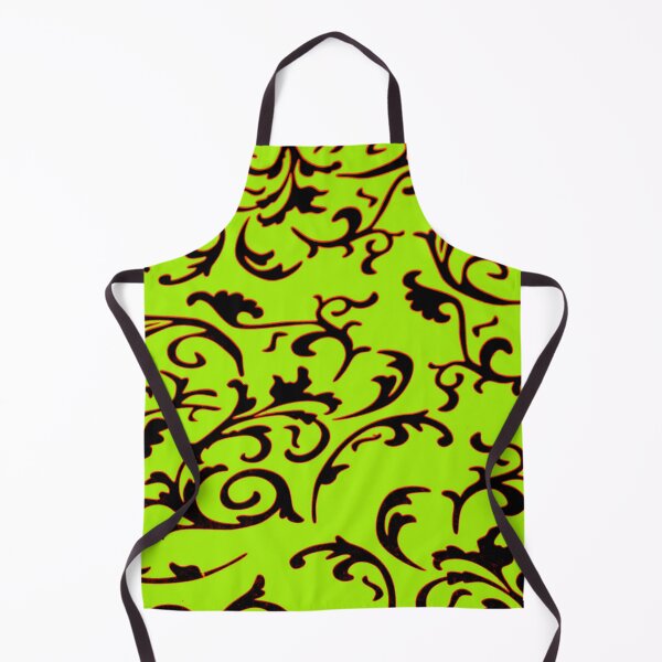 Item preview, ARABIATA 2 black green patterns Morocco Essaouira flowers leaves design arabesques volutes decor designed and sold by dragonemma.