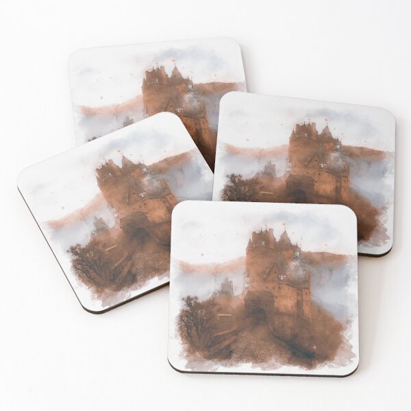 Item preview, Eltz Castle, Watercolor designed and sold by AM FineArtPrints.