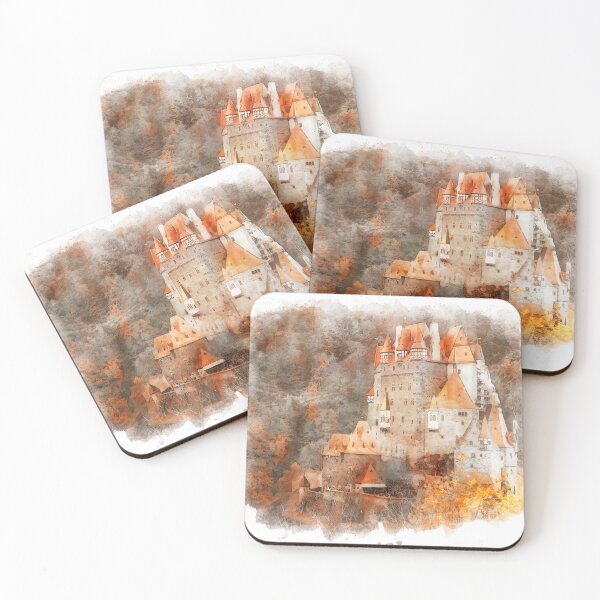 Item preview, Eltz Castle, Watercolor designed and sold by AM FineArtPrints.