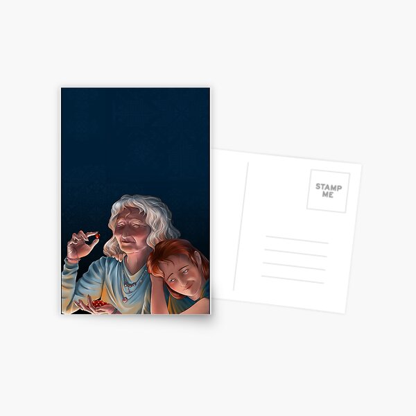 Evening with grandma Postcard