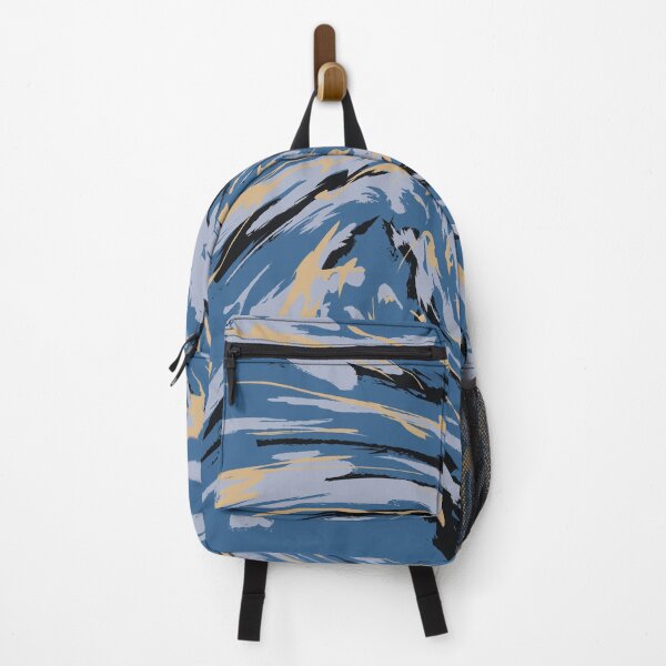 Item preview, Blue Camouflage Digital Twisted Pattern in Blue Shades, Beige and Black designed and sold by ShopieHome.