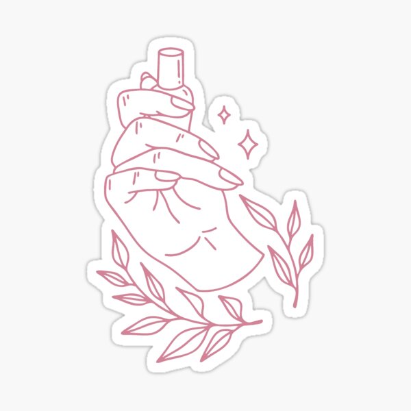 Minimal manicure Sticker