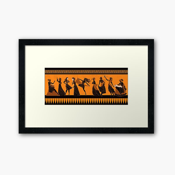 Item preview, greek mythology muses Clio, Euterpe, Thalia, Melpomene, Terpsichore, Erato, Polymnia, Ourania and Calliope,  designed and sold by matintheworld.
