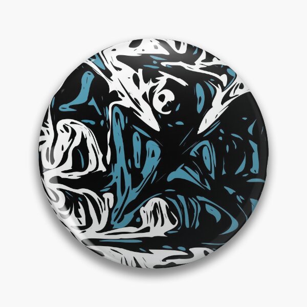 Item preview, Blue Black White Expressive Abstraction designed and sold by SpieklyArt.