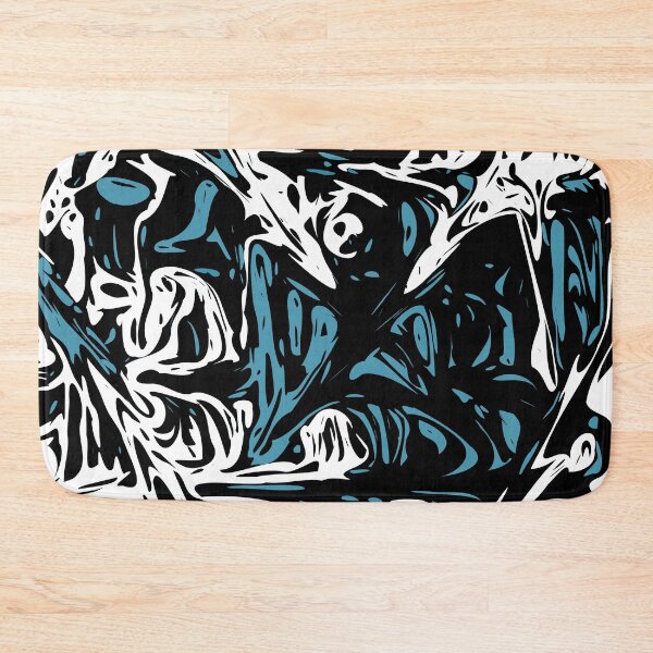 Item preview, Blue Black White Expressive Abstraction designed and sold by SpieklyArt.