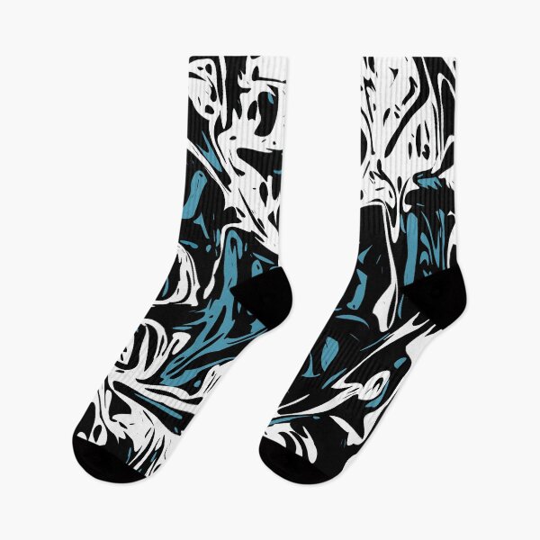 Item preview, Blue Black White Expressive Abstraction designed and sold by SpieklyArt.