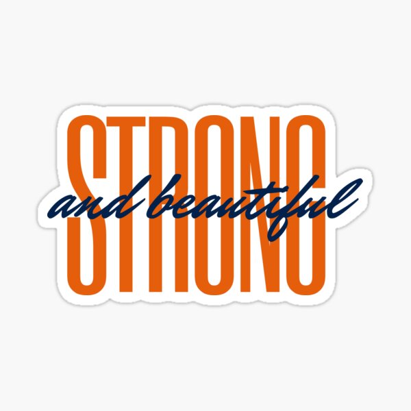 Strong and Beautiful Woman Sticker