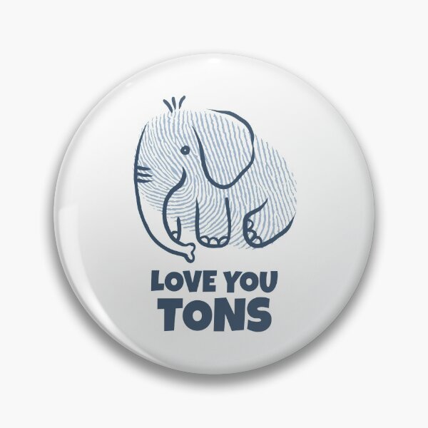 Item preview, Love You Tons - Cute Baby Elephant designed and sold by Witty Baby  Tees.