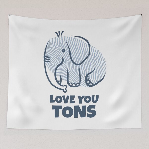 Item preview, Love You Tons - Cute Baby Elephant designed and sold by Witty Baby  Tees.