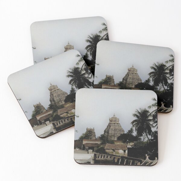 Item preview, 1890-s Brihadeeswarar Temple of Tajore from distance Colorized Vintage  designed and sold by nav-e.