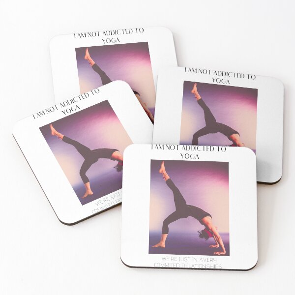 Item preview, I AM NOT ADDICTED TO YOGA designed and sold by ZenAura Vibes.