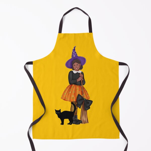 Item preview, Halloween Witch Costume African American Girl With Black Cat designed and sold by Gramsta.