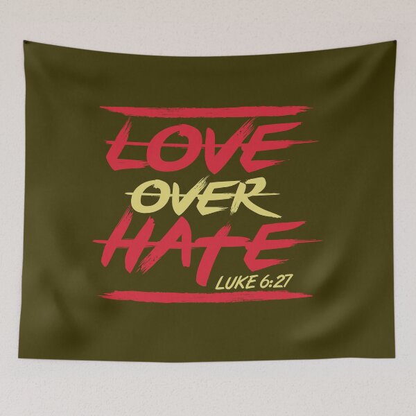 Item preview, Love over hate designed and sold by wazoosi.